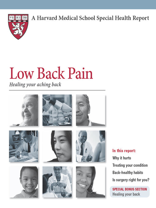 Title details for Low Back Pain: Healing your aching back by Jeffrey N. Katz - Available